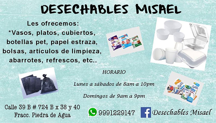 Desechables "Misael"